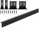 30" Slide-in Range Rear Filler Kit,Kitchen Stove Gap Covers(Silver)