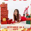 Shihanee 4 Pairs Popcorn Socks Novelty Fashion Knee High Socks Women Men Cozy Crazy Snack Theme Design Stockings for Adults Popcorn Lovers Movie Night Gift