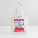 Peanuts Snoopy Reusable Natural Beige Canvas Shopping Bag