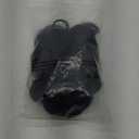 Miss U Hair Men's Black Short Wavy Wig and Fake Mustache Middle Part Funny Retro Cosplay Party Wig