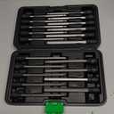 TecoTek 20-Piece 3/8 Inch Drive Extra Long Allen Hex Bit Socket Set, SAE (1/8"-7/16) and Metric (3mm-12mm), CR-V & S2 Alloy Steel, Enhanced Storage Case