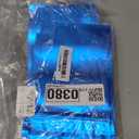 Mylar Bags for Food Storage 100 Pack 5.5 x 7.8 Inch Resealable Foil Pouch Bag with Clear Window Blue