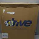 Drive Medical Folding Steel Bedside Commode Chair - Portable 3-in-1 Toilet Solution - Adjustable Height - 7.5 Qt Bucket Included - Durable Powder-Coated Steel Frame - Supports Up To 350 Lb (Grey)