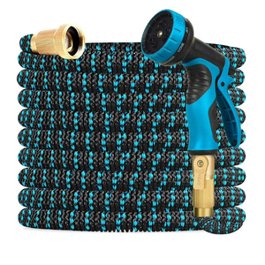 50ft Water Hose - Upgraded Leakproof Lightweight No-Kink Garden Hose, Flexible Expanding Water Hose with Triple Layered Latex Core, Bag and Holder