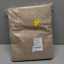 NICETOWN 100% Blackout Burlap Linen Curtains 90 inches Length with Thermal Insulated Liners for Bedroom, 2 Panels, 52" W, Room Cooling Noise Reducing Window Treatment Drapes for Living Room