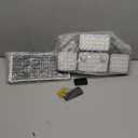 Aialun Solar Security Lights Outdoor with Dual Motion Sensor, 8500K 292 LEDs 4 Heads Split Solar Flood Lights with 16.4ft Cable&Remote Control, 3 Mode Flood Wall Lights for Backyard, Garage-1 Pack