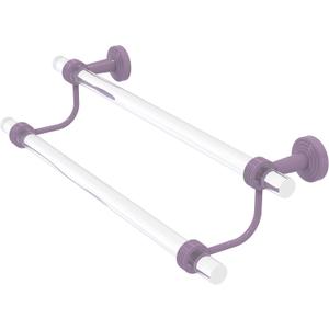 Allied Brass PB-72G-18-LVN Pacific Beach Collection 18 Inch Double Towel Bar with Grooved Accents, Lavender