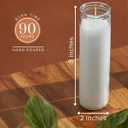 White Devotional Prayer Candle 2x8, Glass Jar, 12Pk, 12 Pack - Standard