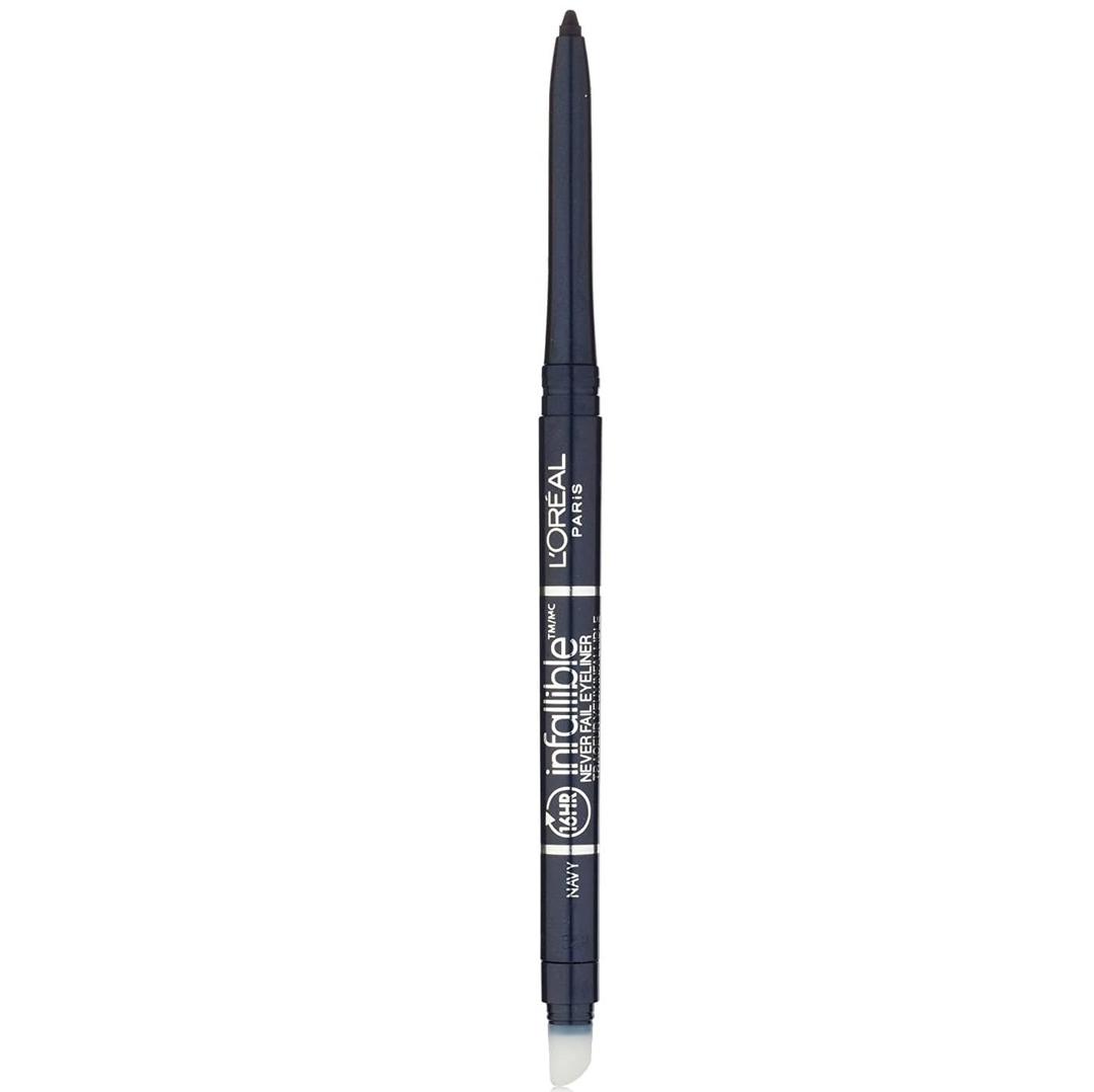 L'Oreal Paris Makeup Infallible Never Fail Original Mechanical Pencil Eyeliner With Built In Sharpener, Navy, 0.008 Oz., 1 Count