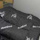 Queen Size Mattress Topper Viscose Derived from Bamboo, Soft Thick Pillow Top Mattress Pad Cover for Back Pain, Cooling Mattress Protector with 8-21 Inch Deep Pocket, Dark Grey