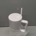 Simple Modern 40 oz Trek Tumbler with Handle and Straw Lid | Cup Holder Friendly Insulated Stainless Steel Travel Mug | Coconut Pearl