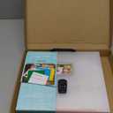 School Years Organizer Kit Clear Plastic Storage Tote with 20 Letter Size Colored Manila Folders 60 Reusable Sticker Labels School Memory Keepsake Box for Pre K to 12th Grade DIY Organization