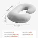 VEVOR Pregnancy Pillow, C-Shaped Full Body Maternity Pillow for Sleeping, Ultra-Soft and Breathable Pregnant Support Pillows with Removable & Washable Cover, Perfect for Back, Belly, Hip, Legs Relief