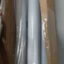 White Shower Curtain Rod - Adjustable 45-77 inch Tension Curtain Rod, Spring loaded Curtain Rod for Bathroom Window