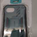 FNTCASE for iPhone 16e Phone Case: Military Grade [Built-in Screen Protector] [Kickstand] Matte Textured Drop Proof Protection Cover | Rugged Shockproof TPU Protective Sturdy Cases 2025 - Green