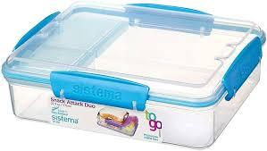 System Lunch to Go, Polypropylene, 3 Compartments, 0.97 LT, Assorted