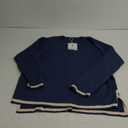 Tanming Women's 2 Piece Outfits Long Sleeve Knit Sweater Top Wide Leg Pants Lounge Sets Tracksuits (S, Navy)