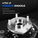Front Left and Right Side Steering Knuckle & Wheel Bearing Hub Assembly for Toyota Camry 2007-2011/for Lexus ES350 2007-2012(Only fit for 3.5L), Replace for 686260 686261 (Spline Quantity:30)