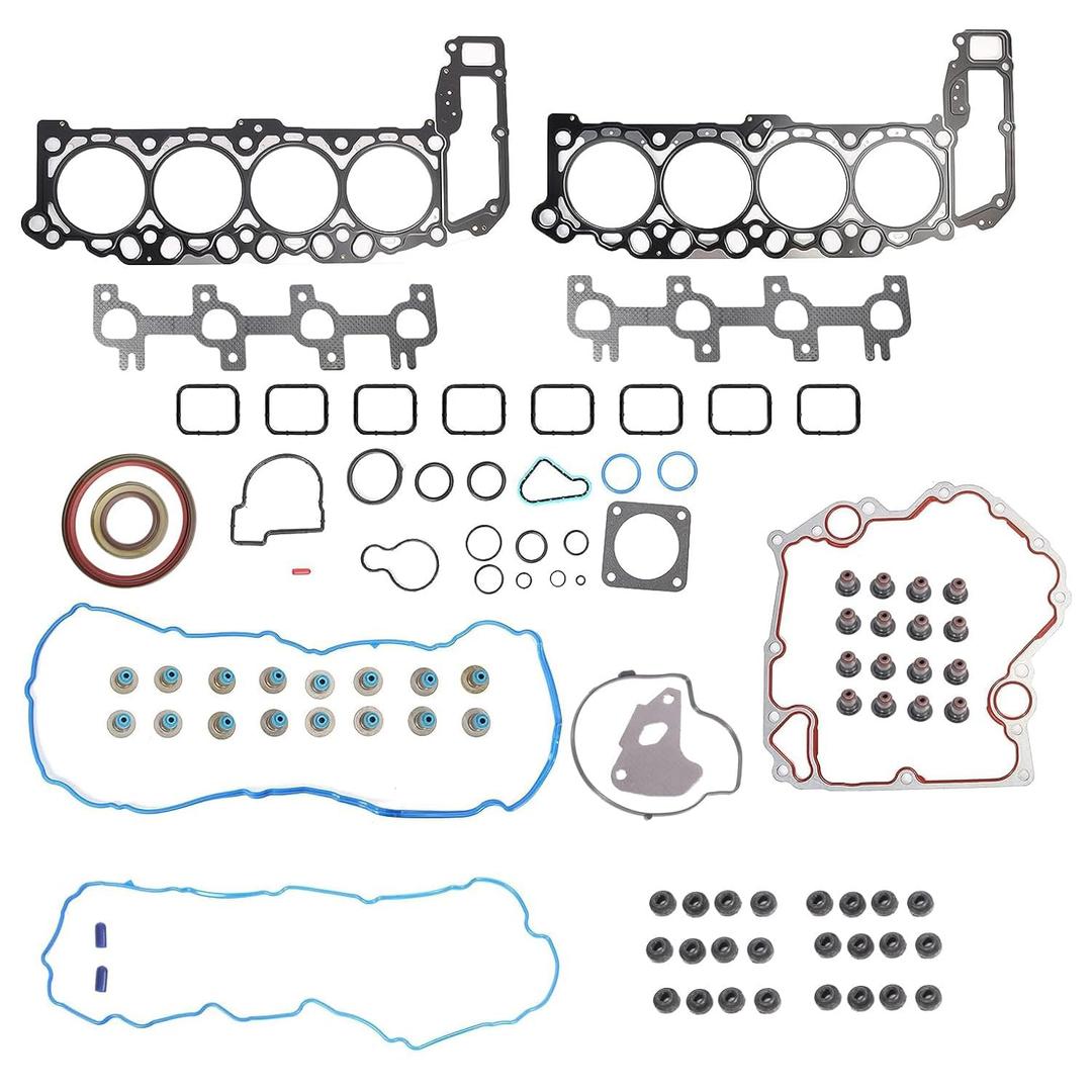 Head Gasket Set, 4.7L, for Dodge Ram 1500/Dakota/Durango, for Jeep Commander/Grand Cherokee 04-07, for Chrysler Aspen 07,for Mitsubishi Raider 06-07, V8 SOHC Vin Code: N J P,HS26157PT-1(77pcs)