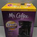 Mr. Coffee 12-Cups Automatic Drip Coffee Maker, Stainless Steel and Black (2176620)