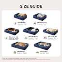 Bedsure L Plus Orthopedic Dog Bed for Large Dogs - Washable Dog Cat Bed Waterproof, L Plus Big Comfort Dogs Couch Sofa with Washable Removable Cover, Pet Bed with Nonskid Bottom, Blue Navy, 38"