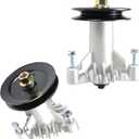 GELASKA 2 Pack 130794 Spindle Assembly with 153535 Mandrel Pulley Replaces Husqvarna 532130794, 539110158, 532173436, 532153535, 532177865, 539112171, Craftsman 173436, 129861, 177865
