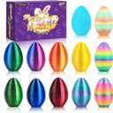 2 x 12 PCS 3D Printed Dragon Easter Empty Eggs, 2.36" Empty Eggs Fillable Eggshells for Easter Egg Hunt, Basket Fillers, Treats, Party Favor Supplies, Classroom Prizes