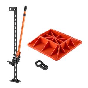 VEVOR Farm Jack with Base, 48" Utility High Lift Farm Jack, 3.18 Ton (7,000 lbs) Capacity Ratcheting Off Road Utility Jacks, Heavy-Duty Lift Jacks with 5.12"-42.5" Lifting Range for Tractor, Truck,SUV
