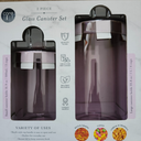 Core 2PC Glass Canister Jar Red