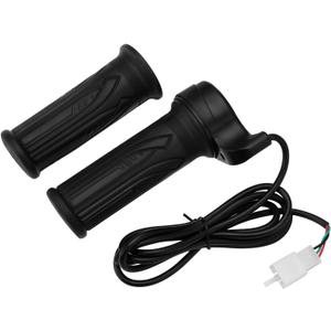 1 Pair Waterproof EBike Twist Speed Throttle Handle 12V 24V 36V 48V 72V for Electric Bike Scooter 7/8inch (22mm) Handlebars