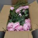 InnoGear 50 Pcs Pink Roses Artificial Flowers, Fake Velvet Silk Rose Bulk Faux Flower for Decoration DIY Wedding Centerpieces Proposal Bridal Bouquets Shower Party Home Floral Decor (50, Pink)