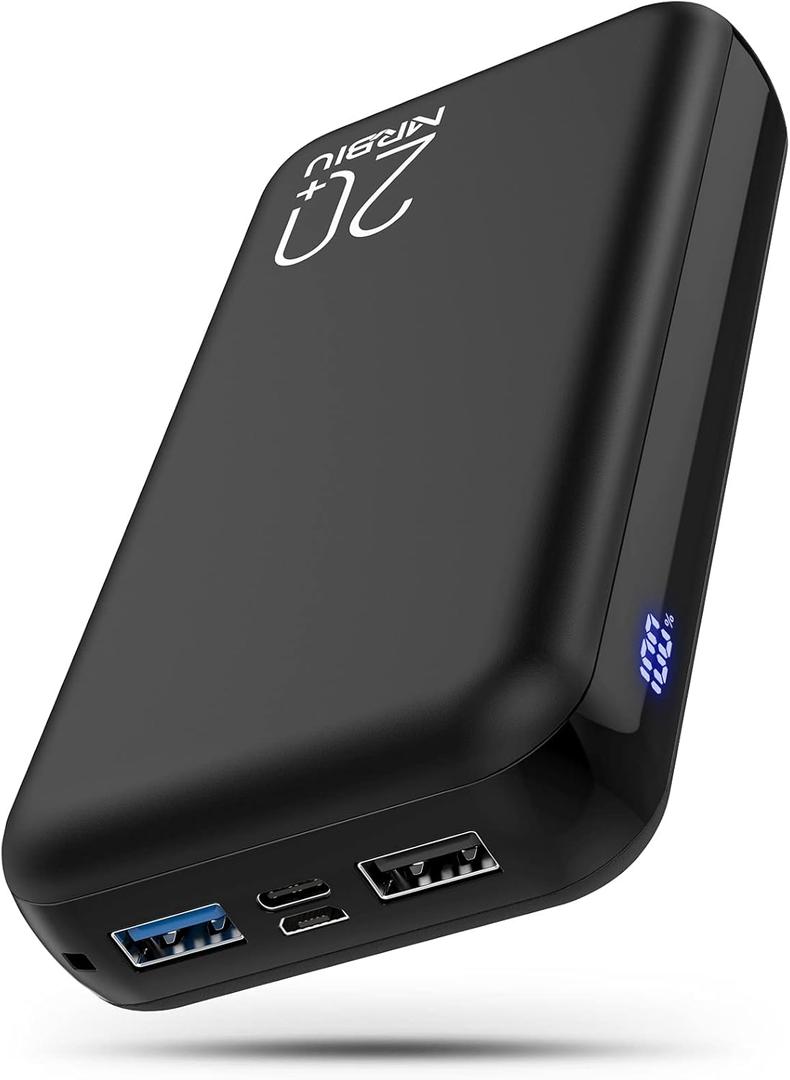 Portable Charger Power Bank, High-Capacity 26800mAh Dual Outputs Battery Pack, LCD Display External Battery Phone Charger Compatible with iPhone, Android etc