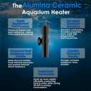Mini Aquarium Heater 5V/2A USB 10W Super Small Fish Tank Heater with Digital Display Thermostat, Alumina Ceramic Betta Tank Heater Turtle Heater for Tanks up to 1 Gallon