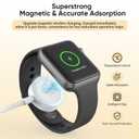 Upgraded Apple Watch Charger, Portable Fast Wireless Magnetic iWatch Charging Cable Cord with USB C Wall Charger Block Plug Adapter Compatible with Apple Watch Series 10,9,8,7,SE,6,5,4,3,2,1(1M/3.3FT)