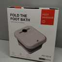 Collapasible Foot Spa Bath Massager with Heat, Pedicure Foot Spa with Bubbles/Timer/Temperature Control, Feet Soak Tub for Home, Office, Relaxation and Stress Relief, Gift for Men and Women (Grey)