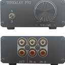 HiFi RCA Passive Preamp Stereo Audio Preamplifier with Volume Control, A/B Audio Switch selector FV2