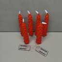 KunSwenn Christmas Tree Candles, Red Christmas Taper Candles, Set of 6 Real Wax LED Flameless Taper Candle, 9.8 Inch LED Tree Candlesticks for Xmas Home Decor