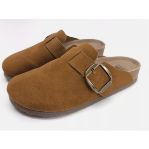 SM New York Women's Suede Clogs, Size 7