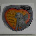 Dog Memorial Stone for Loss of Dog Sympathy Gift, Remembrance Gift with Keychain, Pet Memorial Stone for Dogs - Outdoor Grave Marker for Garden, Pet Grave