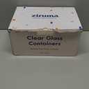 Non-Toxic 35 Oz (4.4 Cup) Glass Storage Containers with Lids – Plastic Free Meal Prep Containers for Lunch, Airtight Food Storage, Microwave and Freezer Safe, 3 Pack - Ziruma