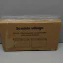 Black Lamp Shades Set of 2, Large Rectangle Lampshades Replacement, 16"L x 8"W x 10"H, Fabric Lamp Shade for Table Lamps Floor Lamps, Spider, Harp Holders Included, Easy Assembly Required