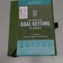 AT-A-GLANCE Foundation Goal Setting Planner, Undated Weekly & Monthly Journal, Track Progress, Create Habits, 5-3/ 4" x 8-1/ 4", Green