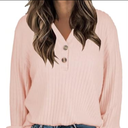 COZYMY Long Sleeve Winter Pullover Holiday Sweaters for Women Dressy Casual Trendy Fall Tunic Tops Medium Pink, M