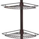 Zenna Home Shower Tension Pole Caddy, Oil Rubbed Bronze