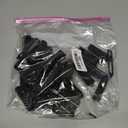 Syhood 43 Pcs Foam Sponge Hair Rollers Women 0.59 Inch Soft Sleeping Curlers Flexible Sponge Curler Tool and Rat Tail Comb for Hair Styling Hairdressing Overnight Curl and Volume(Black)