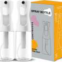 FIRUZA Continuous Spray Bottles For Hair,Ultra Fine Mist Sprayer(200ml/6.8oz 2Pack),Refillable Water Mister for Cleaning,Hairstyling, Plants, Misting & Skin Care Clear, HSBX1