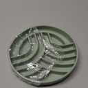 OHMO Slow Feeder Dog& Cat Bowl, Silicone Puppy Cat Food Bowl with Anti-Slip Suction Cup Slow Down Small Dogs Eating, Anti Choking (S-Tree of Life,Sage Green)