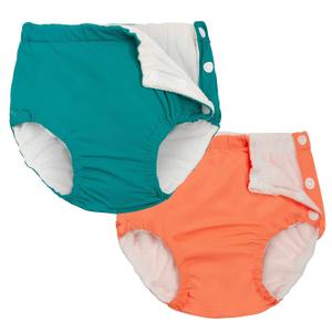Joyo roy Baby Swim Diaper Reusable Swim Diaper Water Diaper Swim Diapers Size 3T Reusable Swim Diapers Reusable Diapers Swimming Diapers Swim Diapers Large Reusable Diapers Baby Swim Diaper (Orange-green)