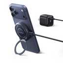 TORRAS Qi2.2 25W Wireless Charger, Magnetic Charger for Phone 17 16 15 14 13, Samsung Galaxy S26 S25, Phone Wireless Charger, Phone Charger Stand with Cable and Plug, Black