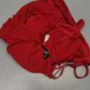 Sexy Lingerie for Women Babydoll Lingerie Dress with Underwire Push Up Bra Lace Chemise Ruffle Hem Valentines Gift (Medium, Burgundy)